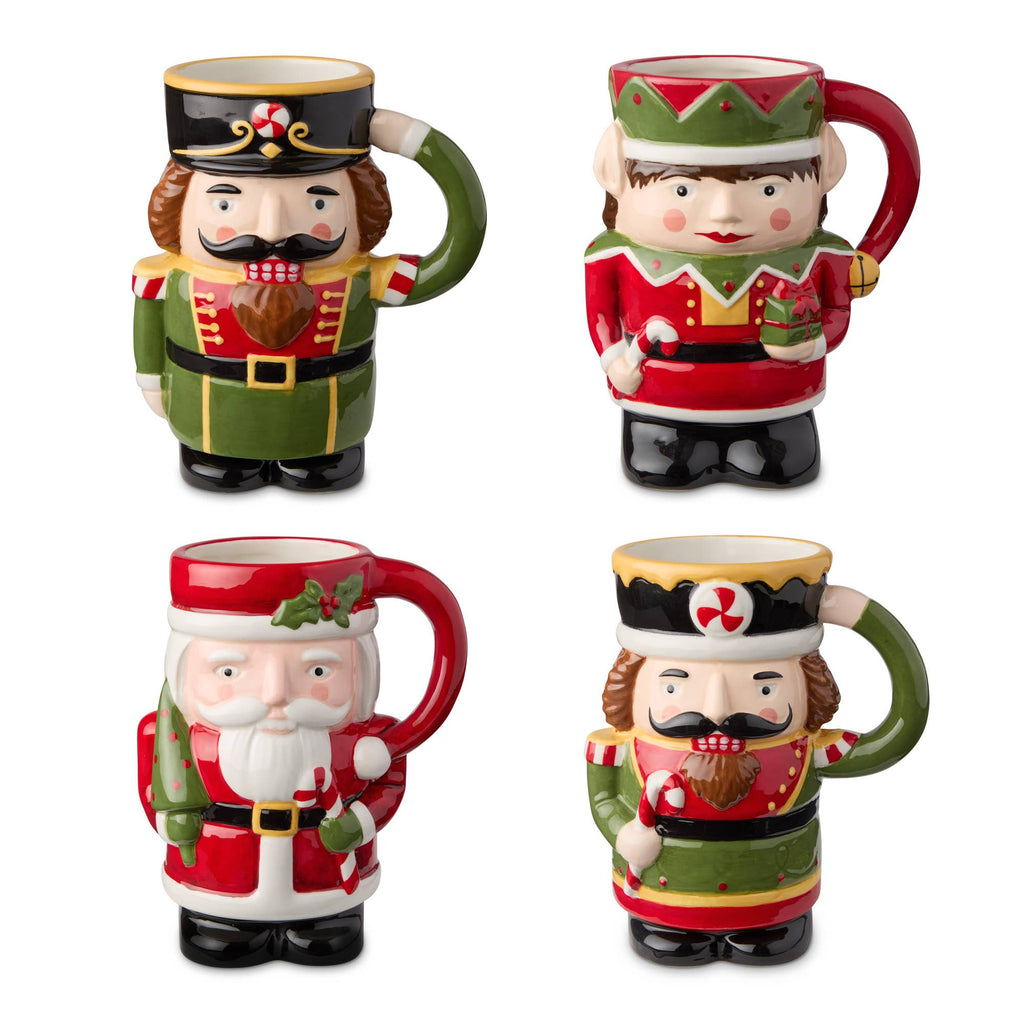 Nutcracker Parade 3-D Mugs 18 oz. asst.