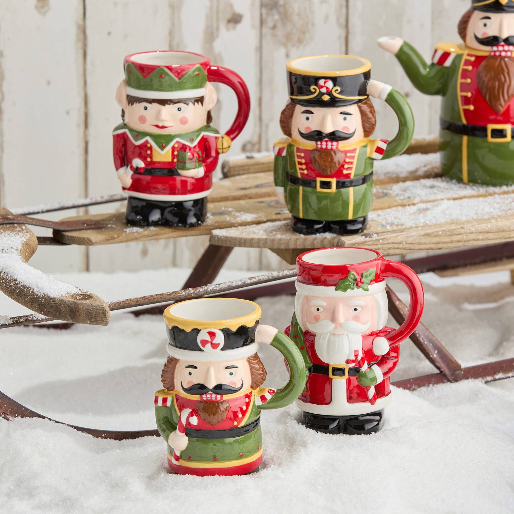 Nutcracker Parade 3-D Mugs 18 oz. asst.