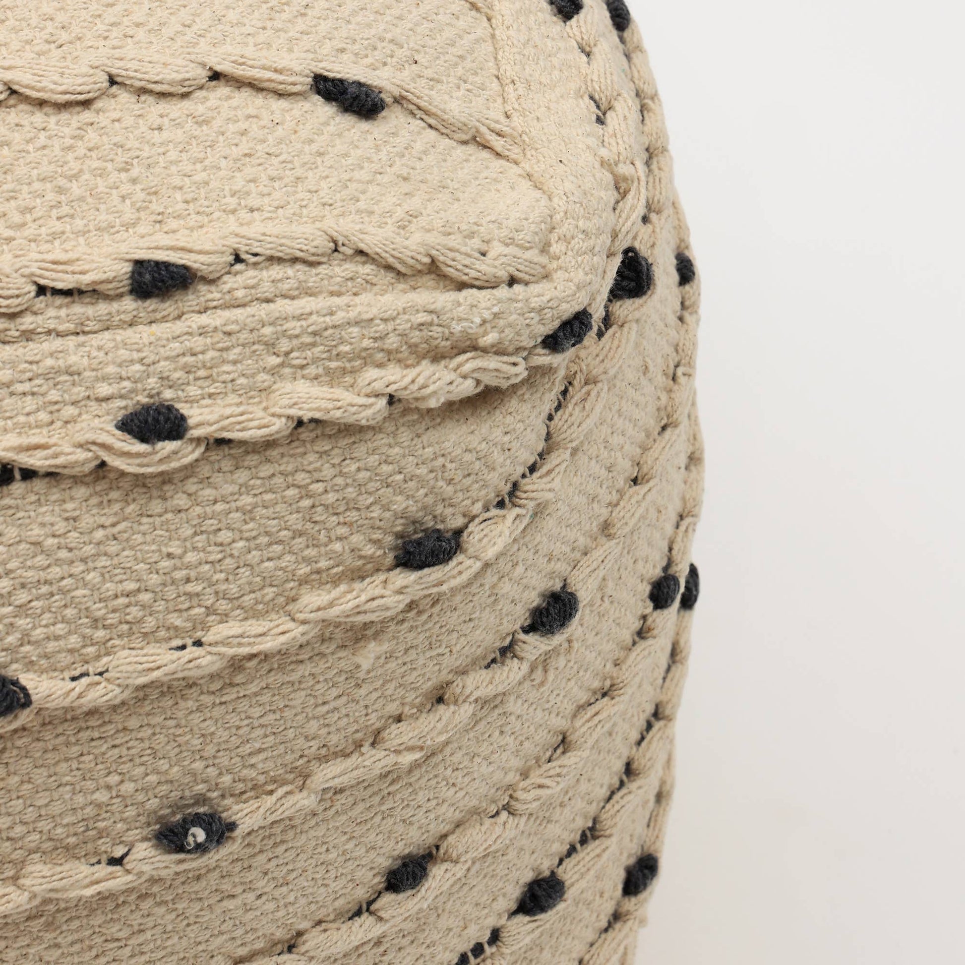 Woven Haven Pouf, 18"x18"