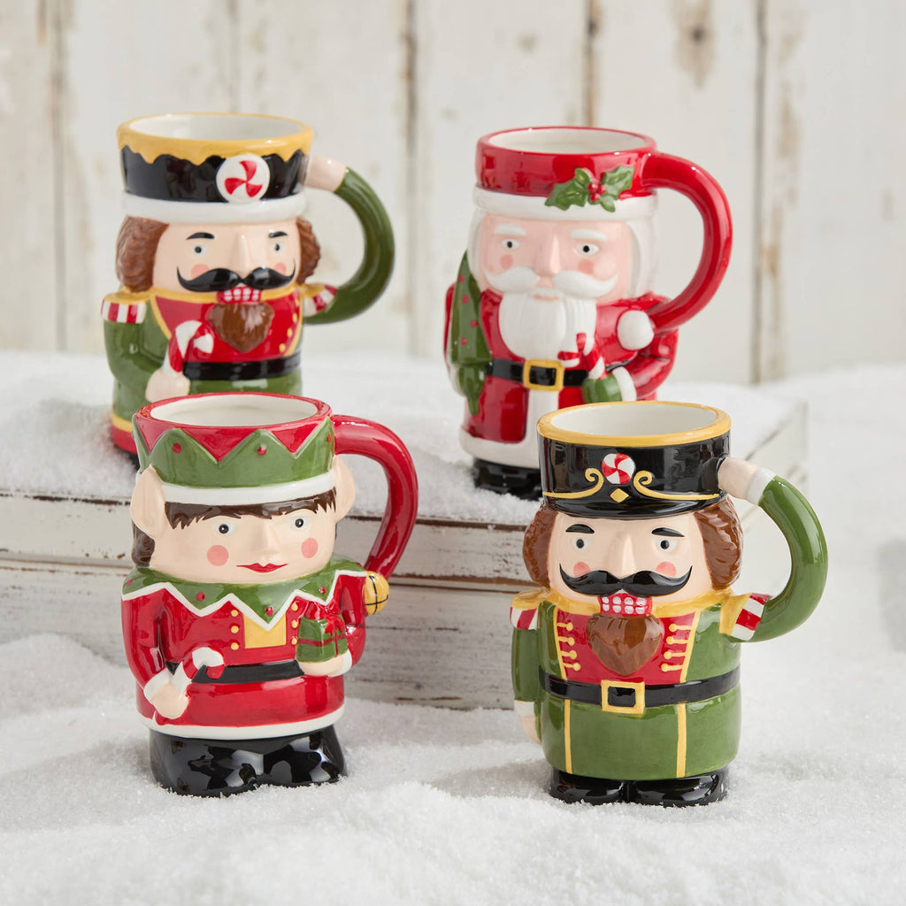 Nutcracker Parade 3-D Mugs 18 oz. asst.