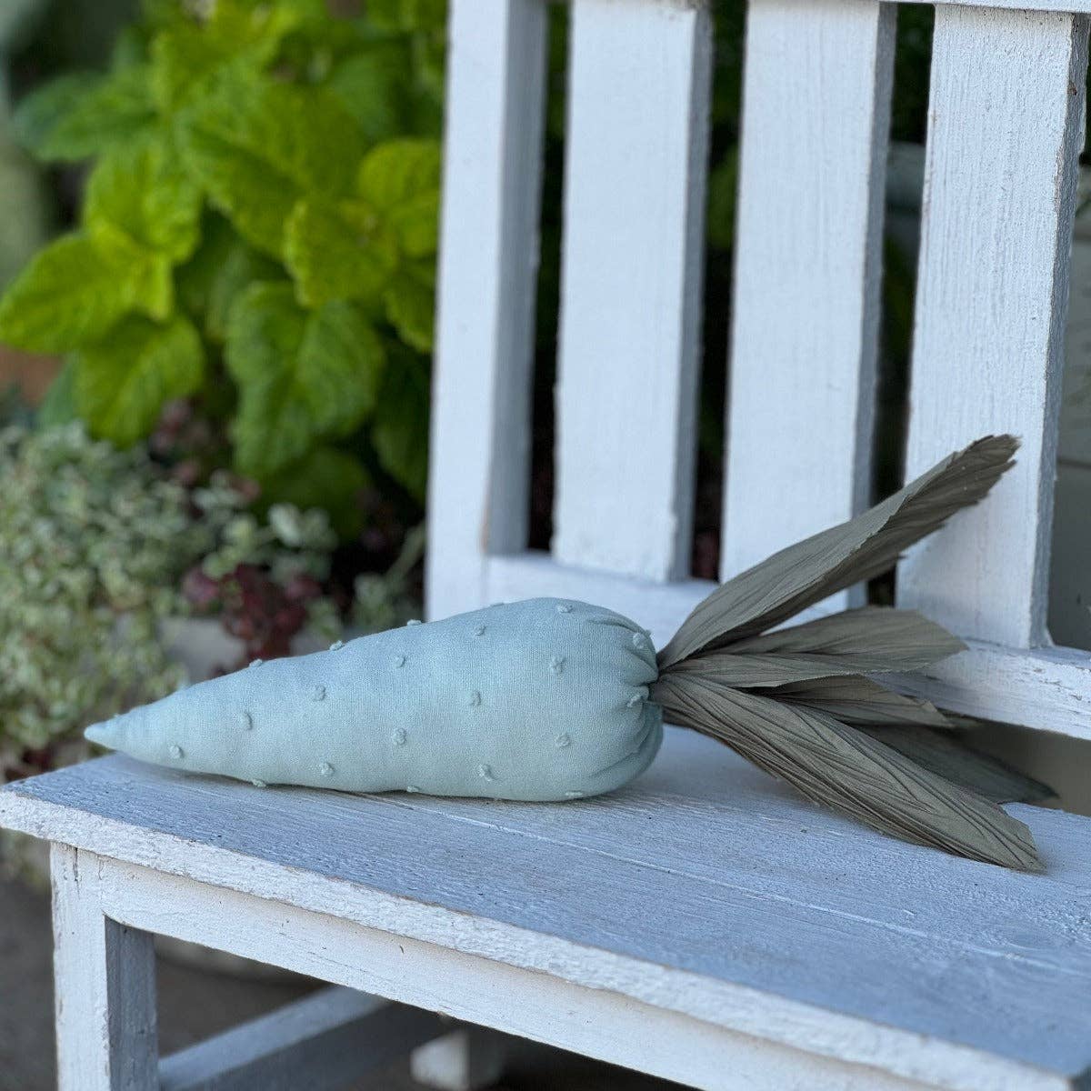 Teal Dot Fabric Carrot