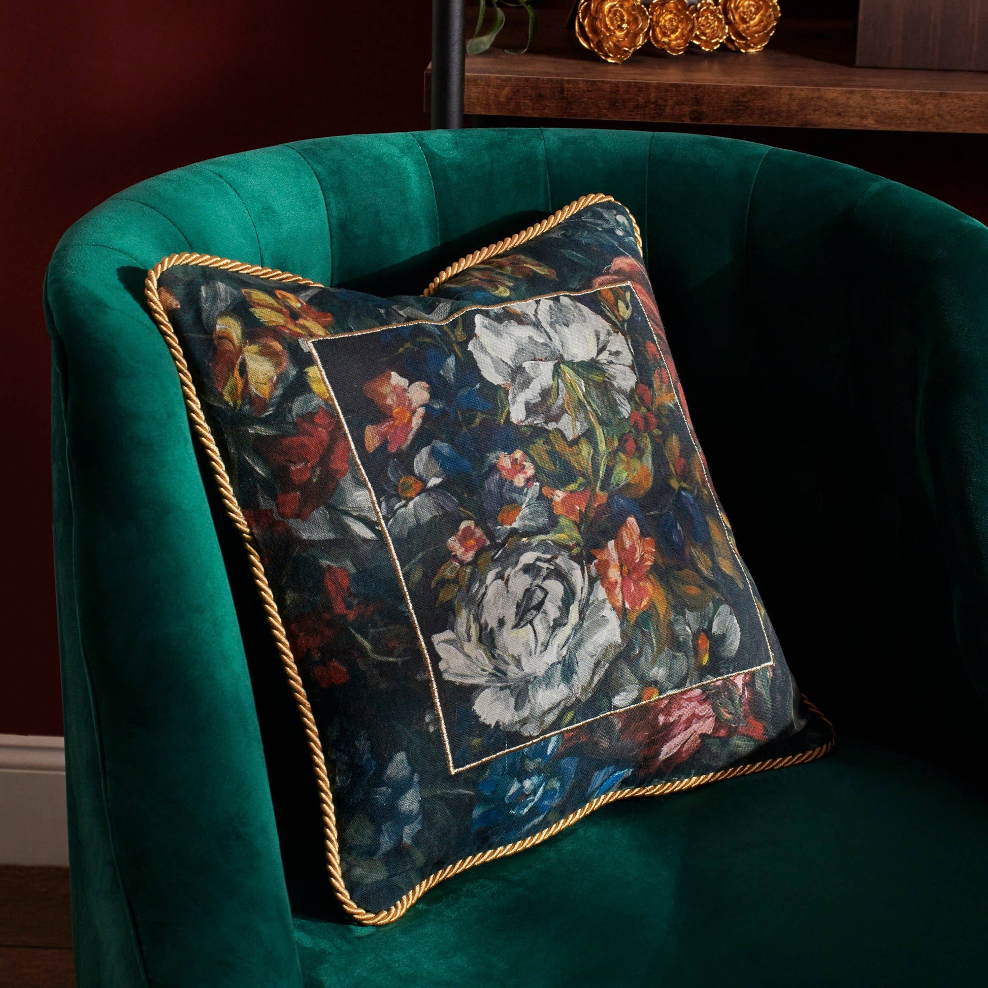 Moody Florals Pillow