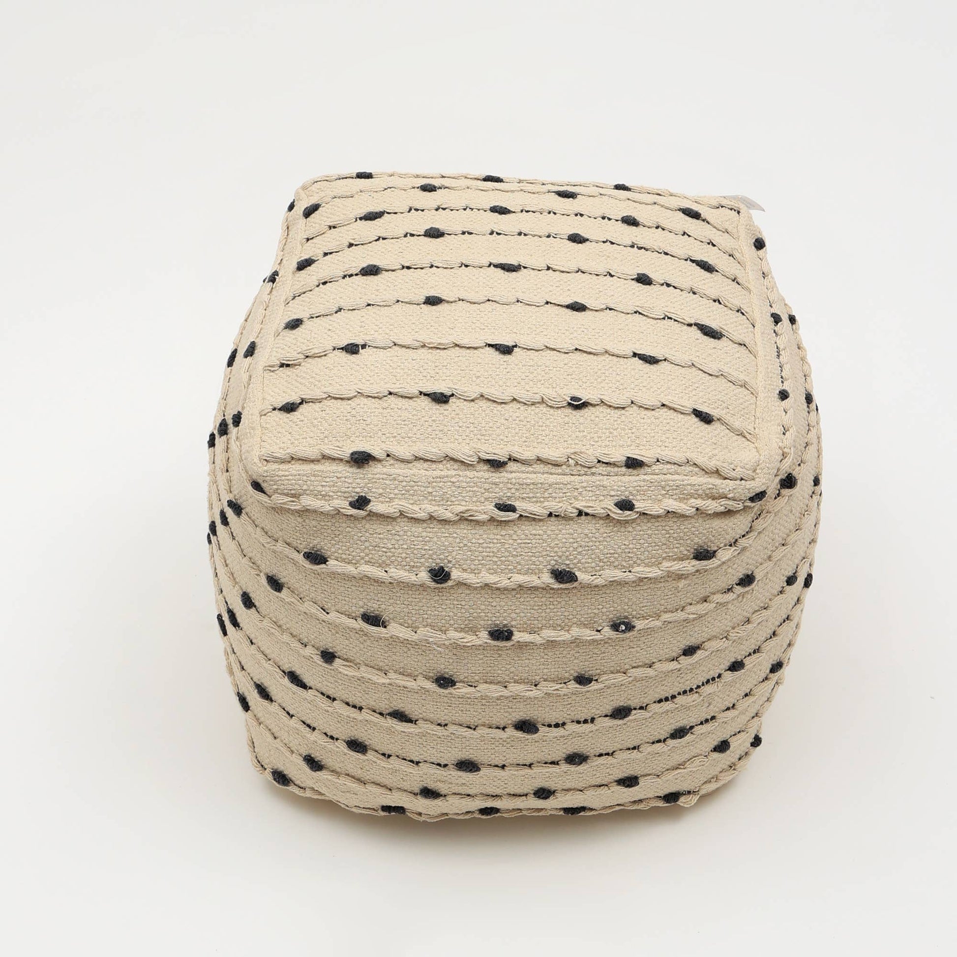 Woven Haven Pouf, 18"x18"