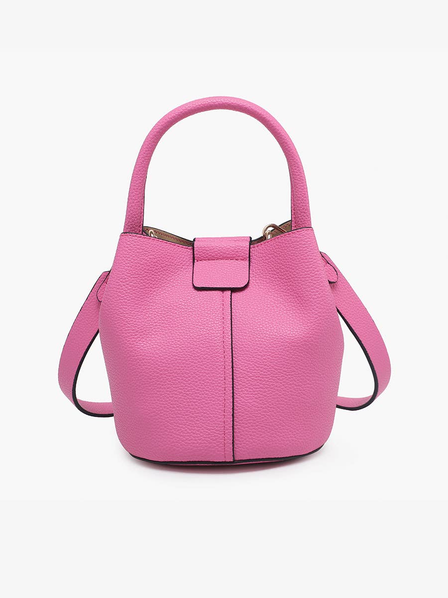M2528 Farrah Bucket Bag w/ Top Handle & Inner Bag