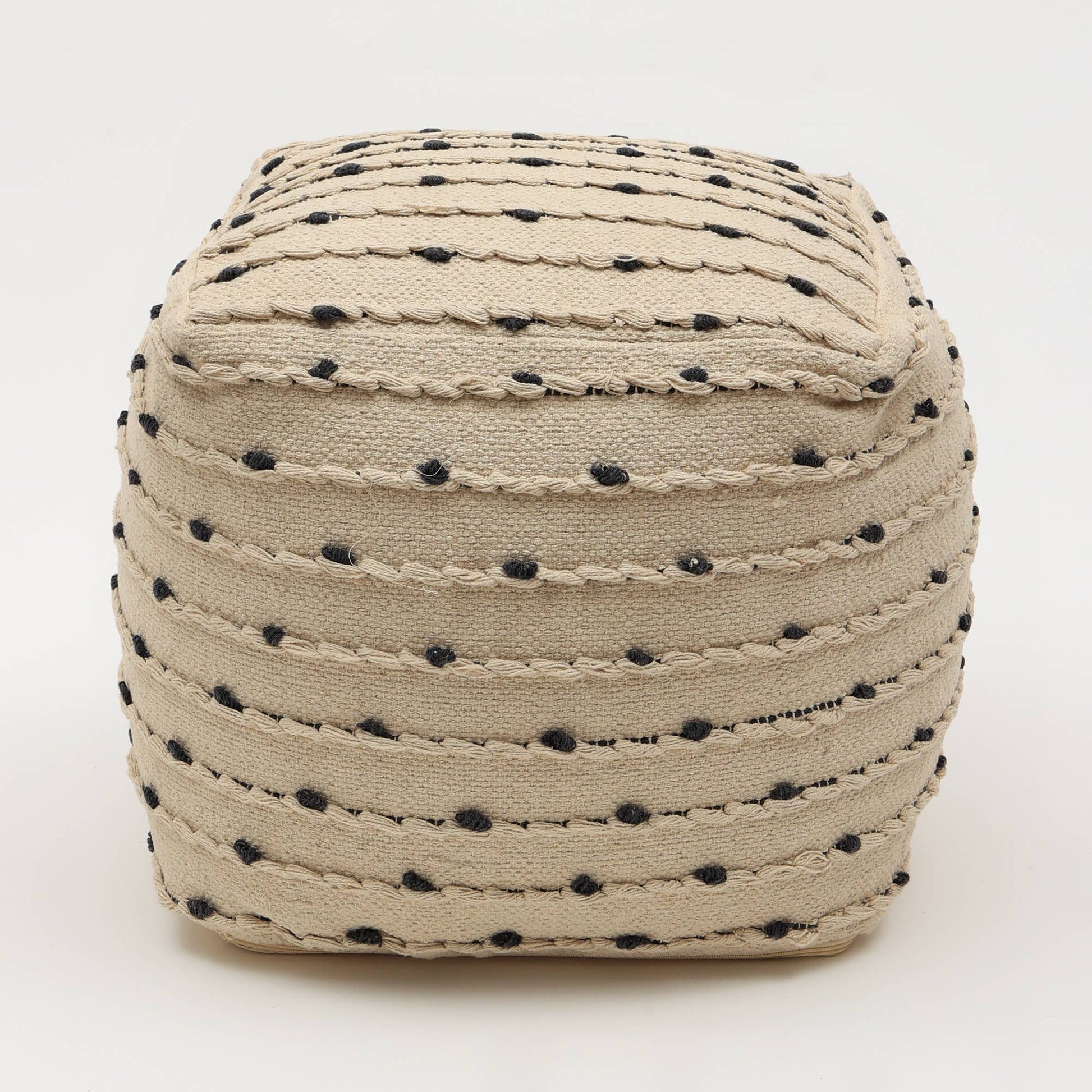 Woven Haven Pouf, 18"x18"
