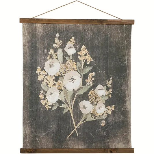 Vintage Floral Hanging Art