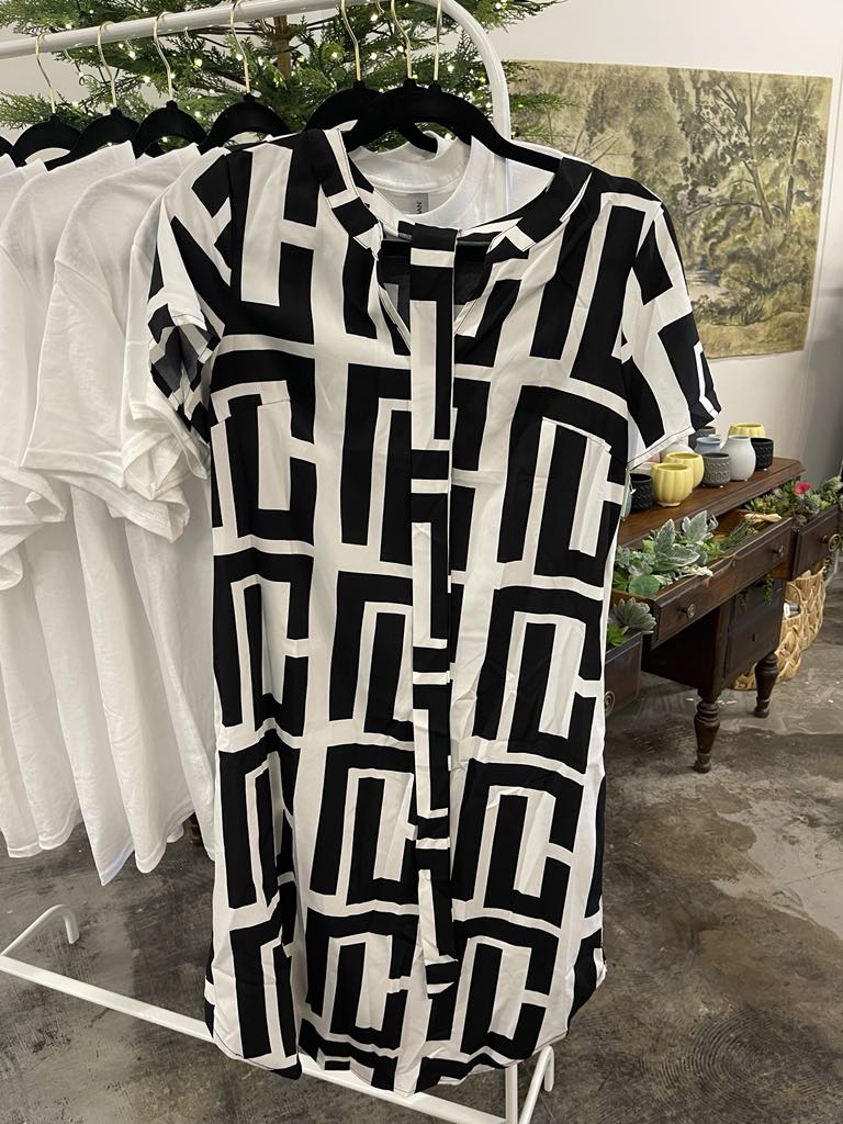 Geometric Print Dress