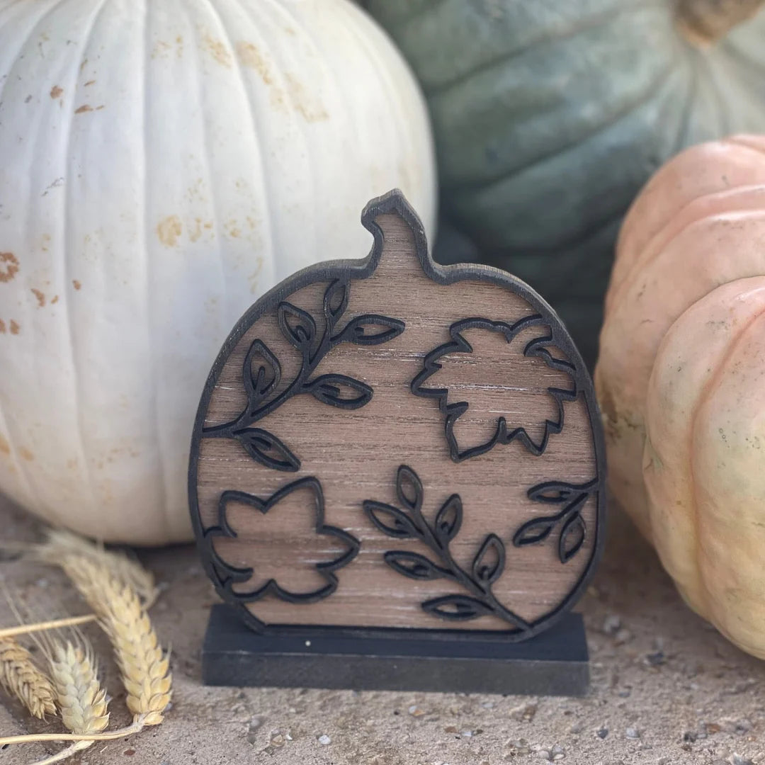Wood Leaf Pumpkin